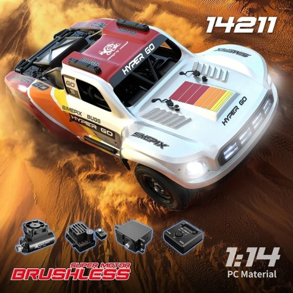 s-idee® MJX 14211 Hyper Go RC Car 1:14 Brushless Highspeed Off-Road Short Course Truck 3S 70 km/h