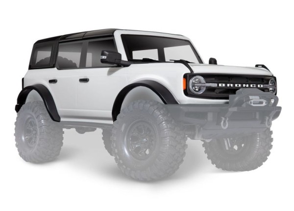 TRX9211L Karosserie 2021 Ford Bronco weiß mit Anbauteile TRX4
