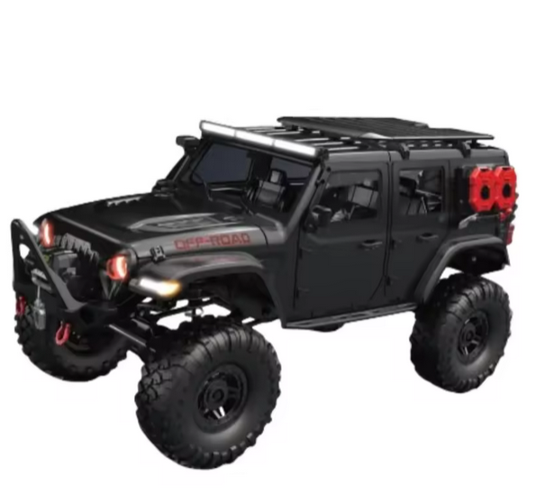 s-idee® HB-R1016 Schwarz RC Model Scale Crawler RTR 1/10 4WD 2CH 2,4 GHz mit Akku und USB Lader