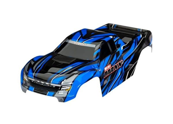 TRX10711-BLUE Karosserie blau mit Aufkleber & Clipless TRAXXAS Mini-Maxx