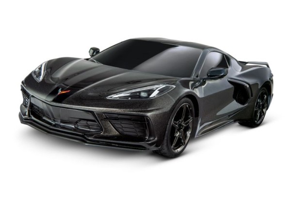 TRAXXAS 4Tec 3.0 Corvette C8 schwarz 1/10 Sportwagen RTR Brushed, ohne Akku und Ladegerät *Herbst-Sale* 