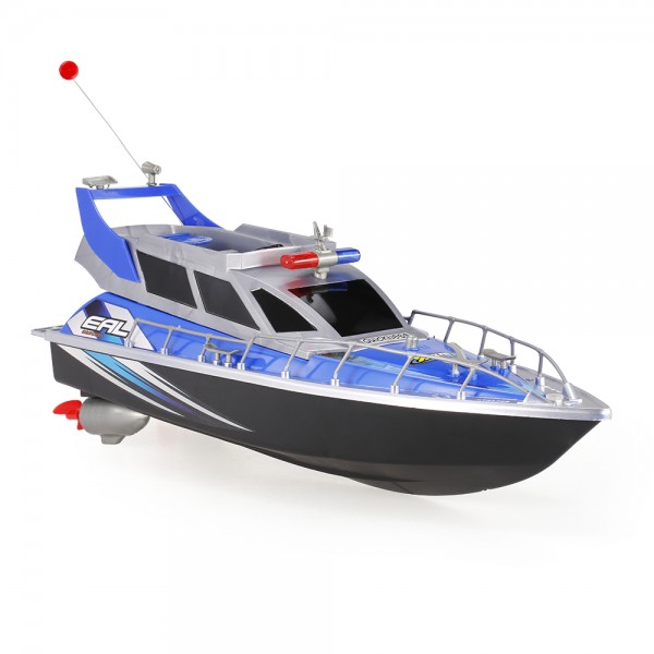 s-idee® 20002 Rc Polizeiboot ferngesteuertes Boot Polizeischiff Rennboot Küstenwache