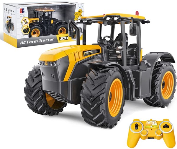 s-idee® S359-003 RC Traktor JCB 1:16 mit 2,4 GHz Licht, Sound und Demofunktion E359-003