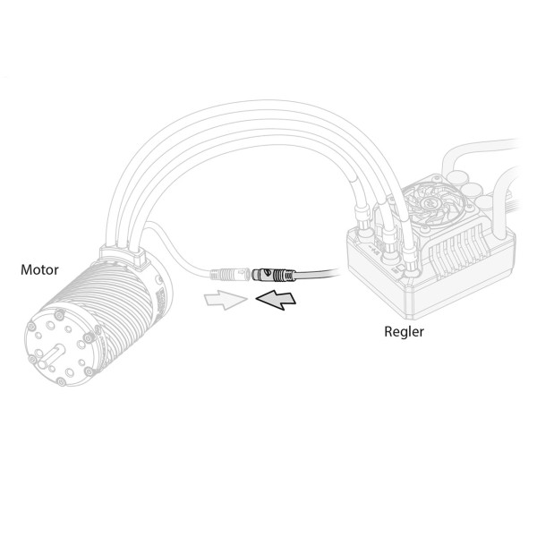 Motor Sensor Kabel Konverter JST Port-ESC