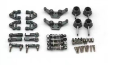 s-idee® Tuning Schwarz Fahrwerk-Set Metall Upgrade K989 / 284131