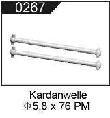 104009-0267 Antriebswellen Hinten 5,8 x 76