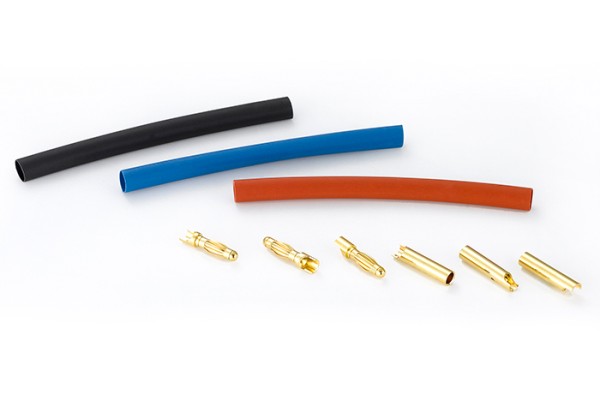 Goldkontakt Stecker Set 4.0mm 3 Paare