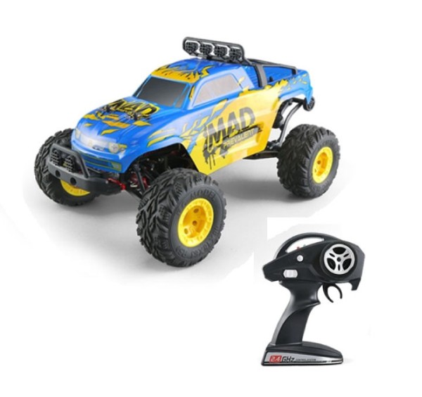 s-idee® 18142 S40 RC Auto Buggy Monstertruck 1:12 mit 2,4 GHz ca. 50 km/h schnell, wendig, voll digi