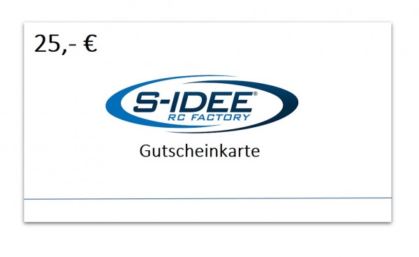 s-idee® Geschenkgutschein 25 €