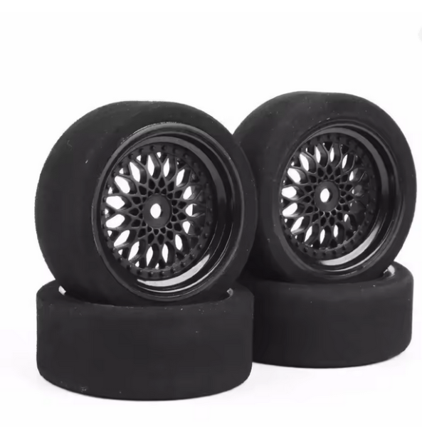 4 Stück Wltoys 144001 124019 124017 A959 auf Straßenschaumreifen, 62 mm Rad,12 mm Sechskant