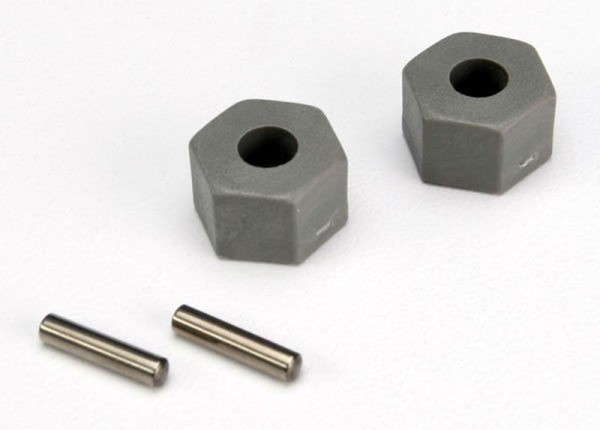 Radmitnehmer Kunststoff grau 12mm mit Stifte (2) 2WD Rustler,Slash,Stampe VXL