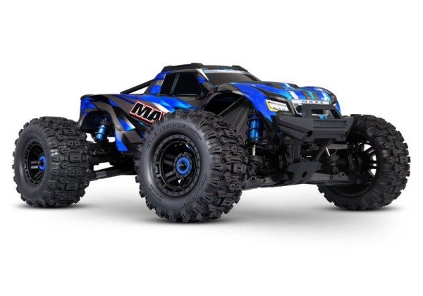 TRAXXAS MAXX 4x4 blau 1/10 Monster-Truck RTR Brushless, ohne Akku und Ladegerät 