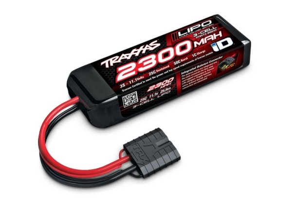 LiPo Power Cell 2300mAh 11,1V 3s TRAXXAS mit ID-Stecker (L110xB35xH22mm) TRX2824X MINI XRT