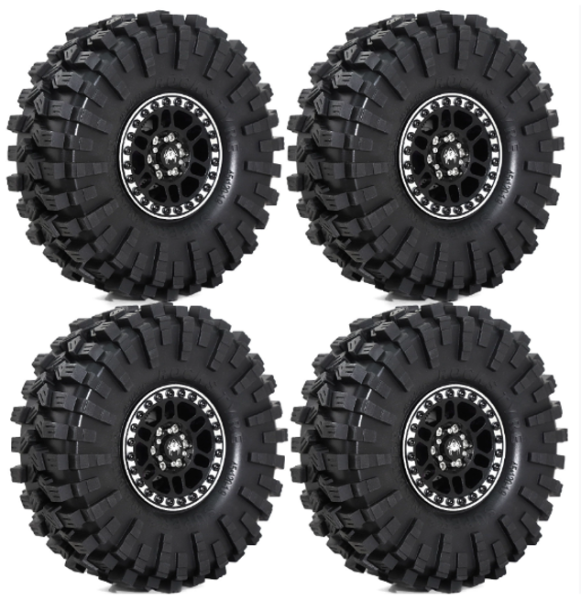 s-idee® 1.9 Reifen Rockstyre Beadlockfelgen 4er Set TRX4 SCX10 1/10 Crawler 120x45mm 12mm Hex 5