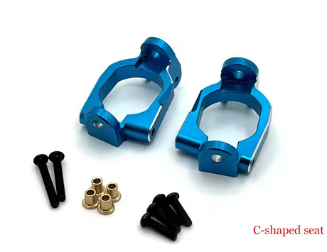 s-idee® 02451 C-Hub vorne Alu Blau 2er Set Hyper Go passend für MJX 10208