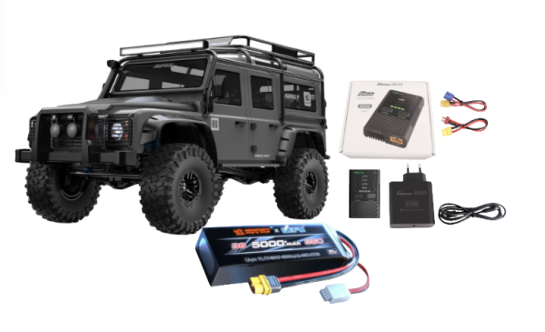 s-idee® MJX H8H inkl. 3S Akku& Lader RTR grau 1:8 RC Crawler Brushless Off-Road Allrock Series-Copy