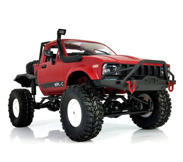 s-idee® Offroad Truck mit 2,4 GHz 4WD bis 10 km/h 1:16 rot