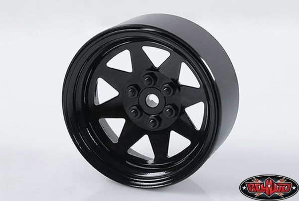 4er Set 6 Lug Wagon 2.2 Steel Stamped Beadlock Wheels (Black)