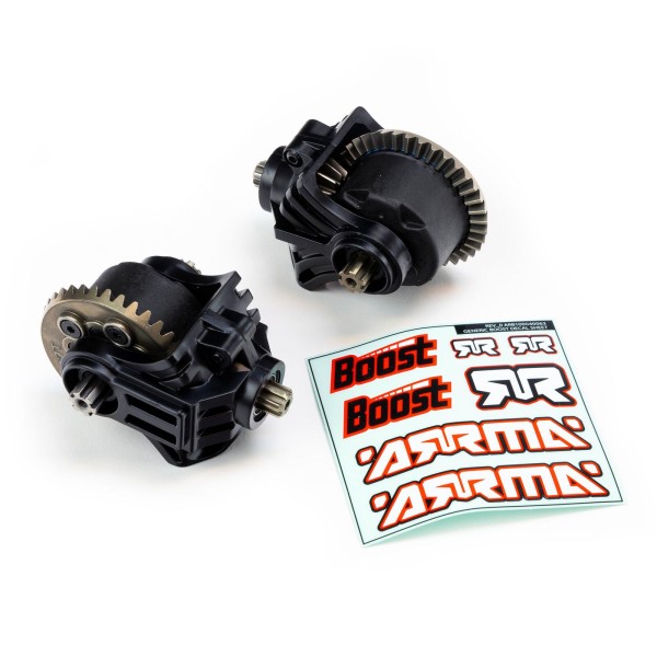 Front & Rear Metal Diff Upgrade Set: BOOST BOX ARA210007 ARRMA Granite/ Bigrock / Vortex 223s