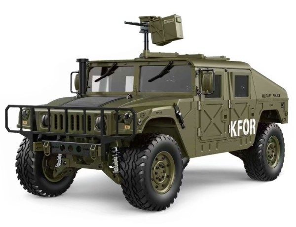 s-idee® HG P408 grün RC 1/10 2.4G 4WD 16CH 30 km/h Rc Model Car U.S.4x4 Military Vehicle Truck incl.