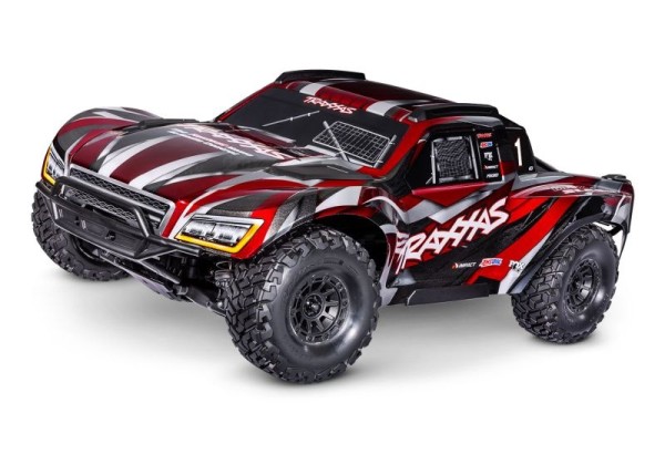 NEU TRAXXAS MAXX SLASH 6S 4x4 rot 1/8 Short-Course-Truck RTR Brushless, ohne Akku und Ladegerät