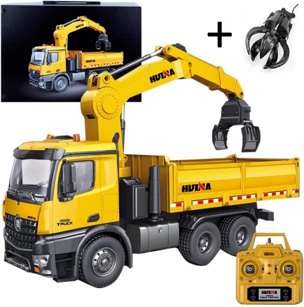 s-idee® S1575 Rc Kipplader mit Kran Dump Truck 1:14 Lkw 26 Kanal Huina 1575