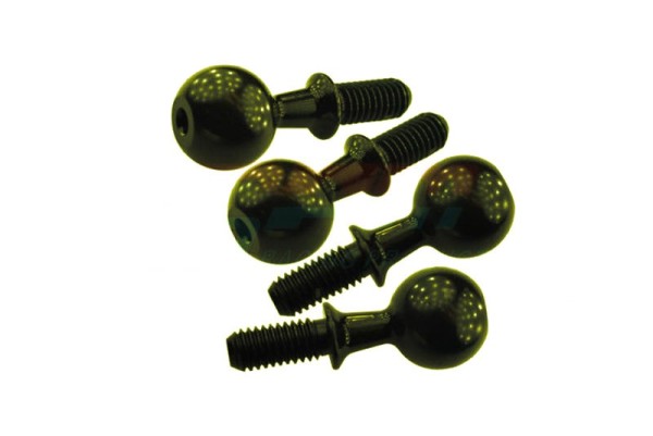 GPMMAK007SBK Pivotballs gehärtet für vordere Lenkhebel schwarz (4) Kraton, Talion, Typhon, Senton, O