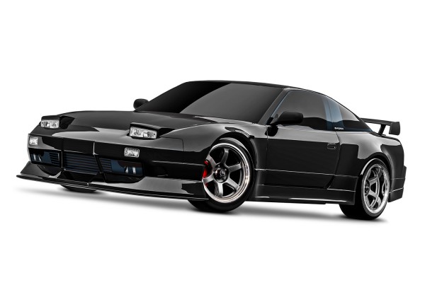 TRAXXAS 4-TEC Nissan 240SX schwarz 1/10 Drift RTR Brushed, ohne Akku und Ladegerät TRX105247-4-BLK