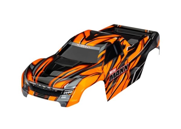TRX10711-ORNG Karosserie orange mit Aufkleber & Clipless TRAXXAS Mini-Maxx