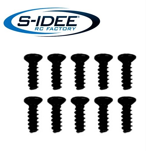 s-idee® 25-LS10 Zubehör Ersatzteil Schrauben Rundkopf 2,6 x 8 mm für RC-Modell S9125 18173 1:10