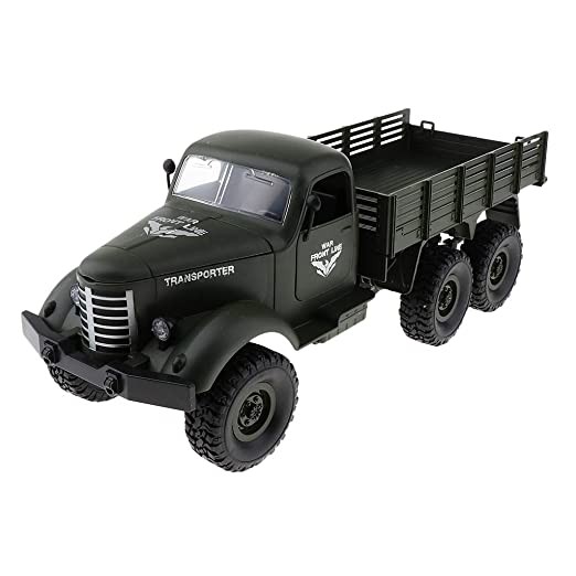 s-idee® D827 Military RC Truck mit 2,4 GHz 6WD 1:16 1/16 Climbing car grün