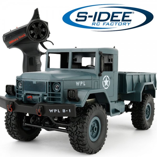 s-idee® B14 Military Truck mit 2,4 GHz 4WD bis 10 km/h 1:16
