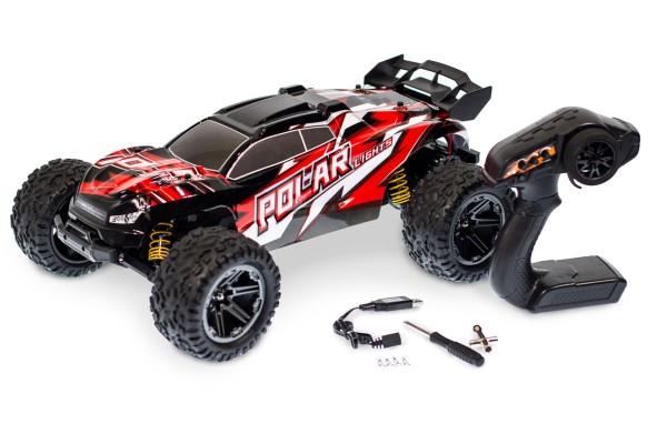 s-idee® S10423 RC Monstertruck 1:8 mit 2 Akkus 2,4 GHz 45 km/h schnell proportional wassergeschützt