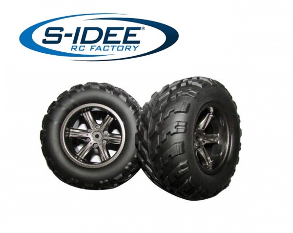 s-idee® Reifenset Zubehör Ersatzteil für RC-Modell 9115 9116