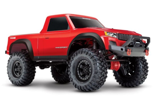 TRAXXAS TRX-4 Sport 4x4 rot 1/10 Scale-Crawler RTR Brushed, ohne Akku und Ladegerät 