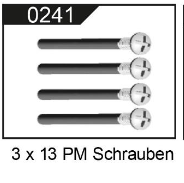 Schrauben 104009-0241 M3x13 PM