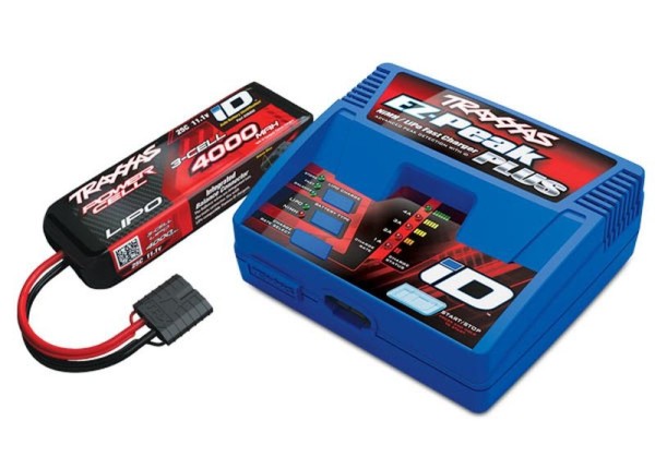 SLVR EZ-Peak Plus Schnell-Lader 4A & LiPo 4000mAh 3s 25C Set