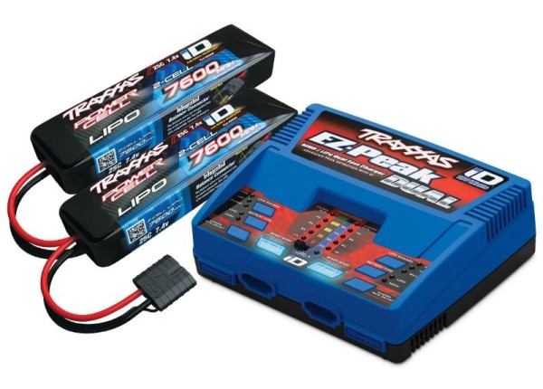 EZ-Peak Dual Schnell-Lader 2x4A & 2x LiPo 7600mAh 2s 25C Set