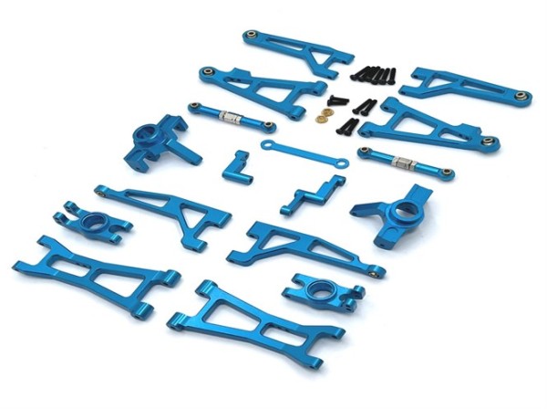 s-idee® Aufhängungskomplett Alu Set für MJX 16207 16208 16209 16210 H16 H16H H16E H16P