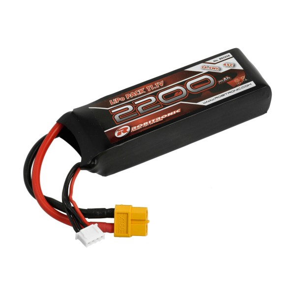 LiPo Akku 2200mAh 3S 45C XT60 (23x34x105)