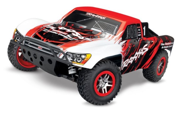 TRAXXAS Slash 4x4 VXL rot/weiß 1/10 Short-Course RTR Brushless, ohne Akku und Ladegerät *Sale* 