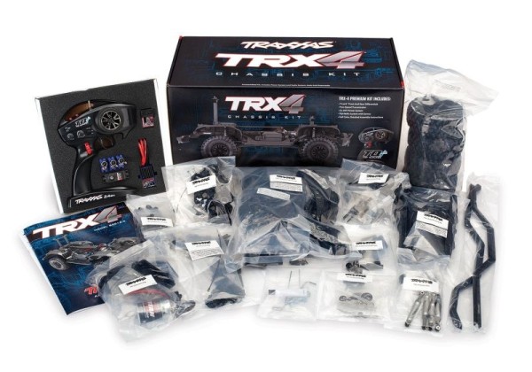 TRAXXAS TRX-4 4x4 Kit 1/10 Scale-Crawler Brushed Clipless Bausatz mit Elektronik, ohne Karo/Akku/Lad