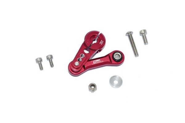 Aluminium Servohorn 25T mit Lenkstange rot GPM ARRMA Kraton, Outcast, Mojave, Notor, Infra, Limitl 6