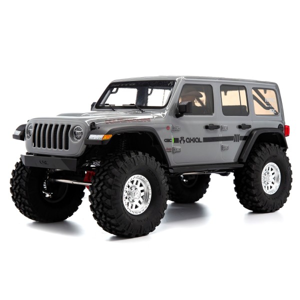 1/10 SCX10 III Jeep JLU Wrangler 4X4 Rock Crawler with Portals RTR, Gray-Copy