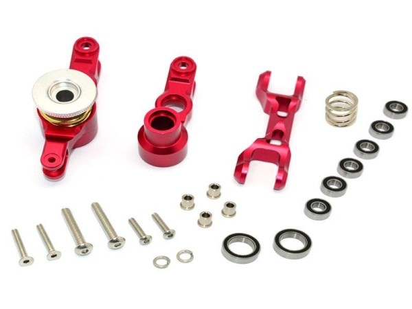 Aluminium Lenk-Set rot X-MAXX