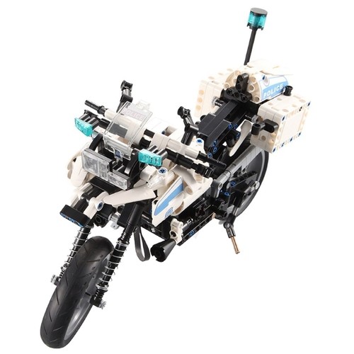 s-idee® Cada C51023W Polizei Bausteinmotorrad