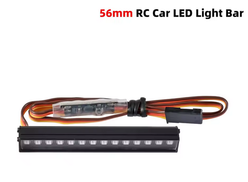 s-idee DUMBORC RC LED-Lichtleiste, buntes Dachbalken-Set,56mm8 Modi fürRC Crawler Car AXIAL SCX24 Br