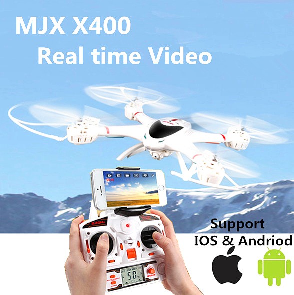 Quadrocopter X400 Wifi HD Kamera mit Tonaufzeichnung MJX One Key Return, Coming / Headless Mod 360°