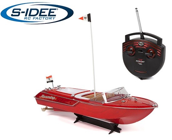 s-idee® 20003 Rc Yacht ferngesteuertes Venezia Boot in Riva Optik Motorboot