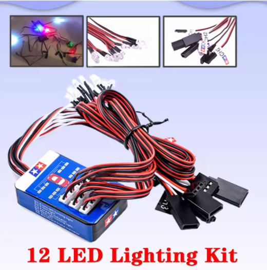 Led Lichtset mit 12 LED´s Universal für Crawler / LKW / Onroader 1/10/1/8